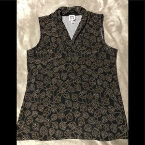 Anne Klein sleeveless knit blouse size small